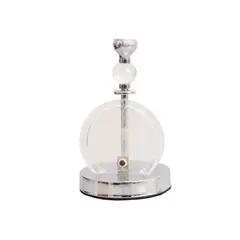 PANADECOR - Candelero Decorativo Plateado 20Cm De Acrílico