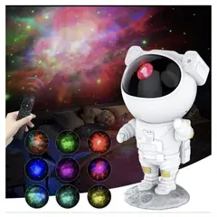 IMPORTADO MC - Lampara Proyector Astronauta Nebulosa De Estrellas