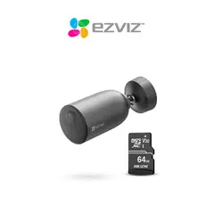 EZVIZ - Càmara Inalambrica Wifi para Exterior con Bateria 2k + SD 64 GB -