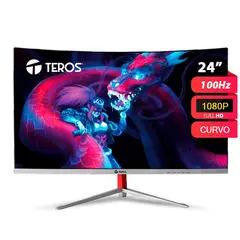 TEROS GAMING - Monitor Gamer Teros TE-2401S Curvo 24 Full HD 100HZ Negro