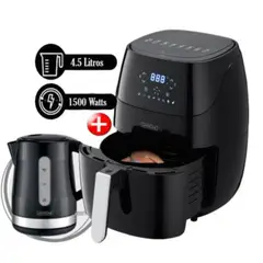 WHITELINE - Combo Freidora de Aire Digital de 4 5L DH-202 + Hervidor