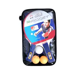 GENERICO - SET PARA PING PONG AOLILAI 2 PALETAS 3 PELOTAS 1 ESTUCHE