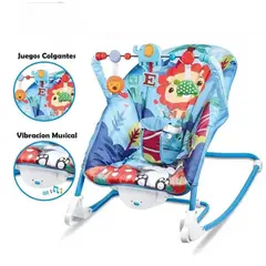 IDEAL - Silla Mecedora Musical con Vibrador Blue