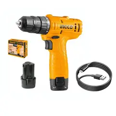 INGCO TOOLS - Taladro inalámbrico 38 con bateria 12v Ingco