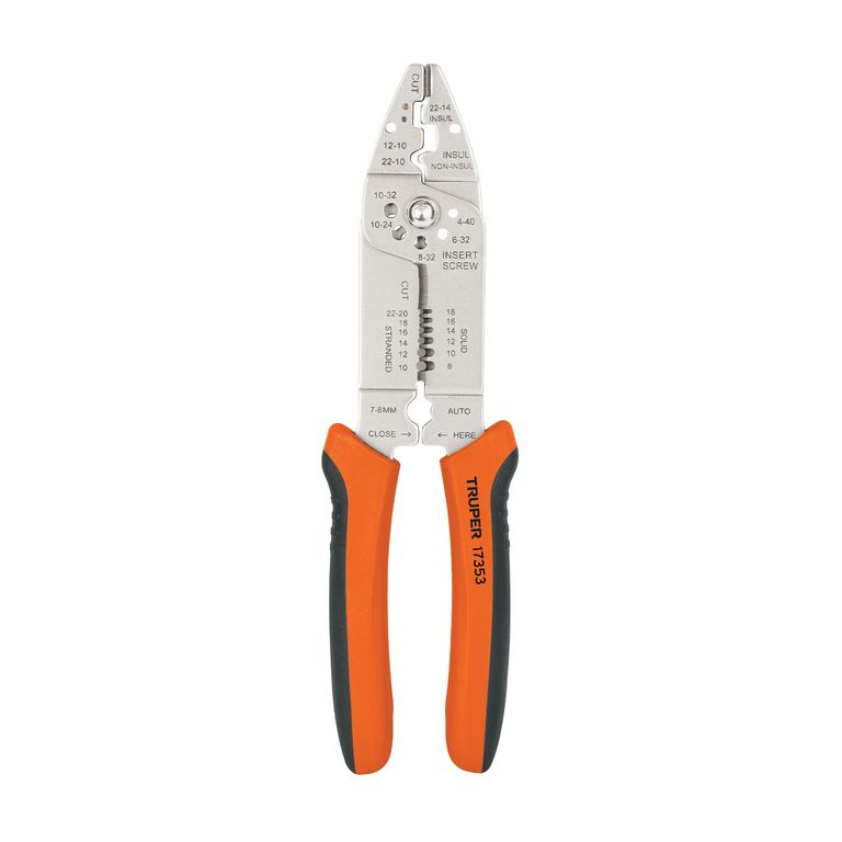 Alicate 9" (23cm) 26 a 10 AWG Pelacable Pela Cable 17353 Truper