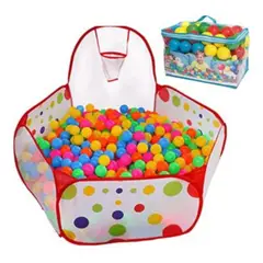GENERICO - Piscina de pelotas con Aro 100 Pelotas Multicolor