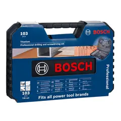 Bosch - Juego Set Profesional 103 Piezas Brocas y Puntas para taladrar BOSCH