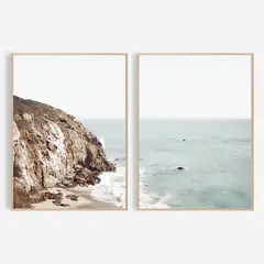 DECO DESIGN - SET OCEAN LANDSCAPE X 2 PCS - 50X70CM