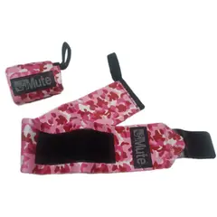 GENERICO - Vendas Muñequera de Potencia Elastica Camuflada rosa
