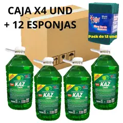GENERAC - LAVAVAJILLA KAZVEL X4 UND AROMA LIMÓN + 12 ESPONJAS