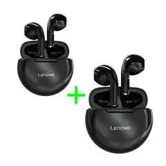 LENOVO - Audífonos Ht38 bluetooth True Wireless Earbuds Negro Pack x2