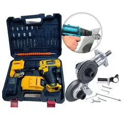 XTD - Taladro Destornillador Inalámbrico 21V + Adaptador Corta Metal
