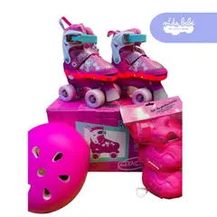 OKA - PATIN 4 RUEDAS NINA CON LUCES TALLA S