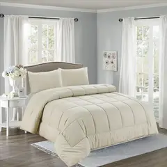 CASATEX - Edredón + Juego de sábanas Queen size 100% Algodón