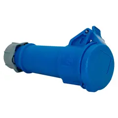 GENERICO - TOMACORRIENTE AEREO 16AMP 2P+T 250V AZUL 6H IP44 MENNEKES