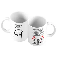 GENERICO - X 2 Taza Mug 11oz PARA PAREJAS ERES MI CELOSA HERMOSA - BLANCO