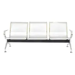 OFIDEAS - Butaca De Espera Blanco 3 Cuerpos-Tandem Aeropuerto