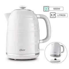 OSTER - HERVIDOR ELECTRICO ACERO INOX DE 1.7 L BLANCO