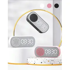 GENERICO - Mini Reloj Despertador Inteligente con Altavoz Bluetooth