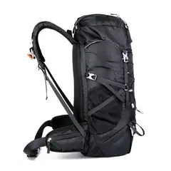 GENERICO - Mochila Montañismo 50L Camping Senderismo Trekking Negro