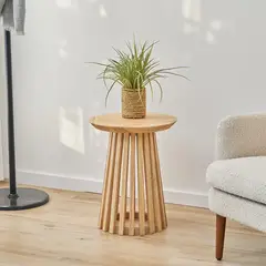 VENTITAS HOME - Mesa Auxiliar de Madera Aura