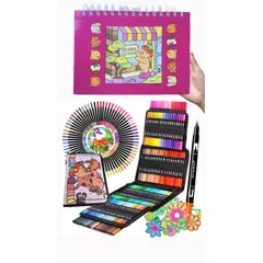 GENERICO - Dual Brush Punta Pincel 120 Plumones+Bobbie Goods libro