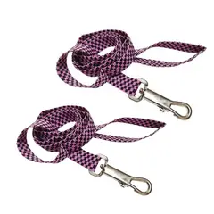 GENERICO - Packx2 Correa para perro de nylon tejida - Multicolor - S