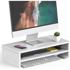 AMUEBLE - Base Soporte para monitores Zeta Pedestal Repisa para monitores
