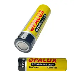 OPALUX - Bateria Recargable Litio 3.7v 2000mah Bateria 18650