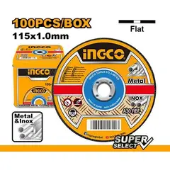 INGCO TOOLS - DISCO CORTE METAL Y ACERO 4½ X 100UND P/ AMOLADORA INGCO MCD10115100