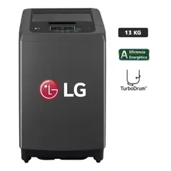LG - Lavadora Carga Superior 13 Kg WT13BPBK Negro claro