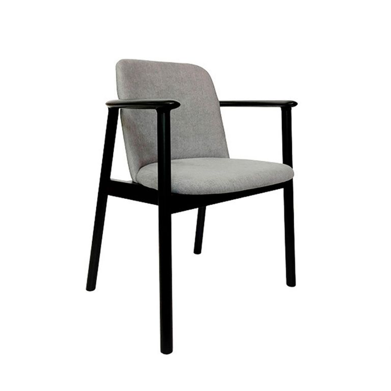Silla Ponti Gris Base Negro