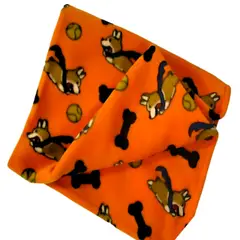 IDEAS PERFECTAS - Frazada Ideas Perfectas Naranja Firulais de Polar