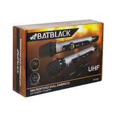 BATBLACK - Micrófono Inalámbrico UHF Dual BT-Q2M
