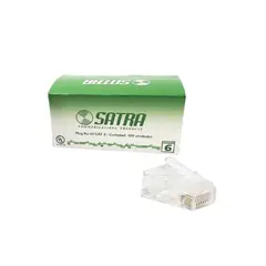 SATRA - Conector Plug RJ45 Cat 6 X 100 Und