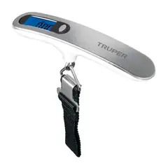 TRUPER - Balanza 50 Kg para Equipaje Maleta Colgante Electrónica 100787 Truper