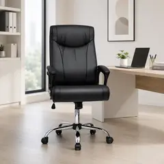 MOBELART - Silla de Oficina Presidente Vera BC Negro möbelArt