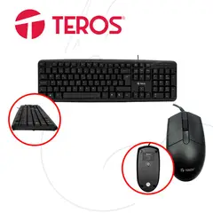 Teros - Kit Teclado Y Mouse Teros Te4062n Cableado Usb