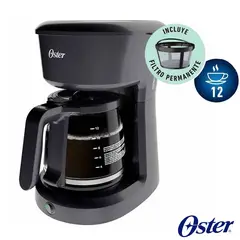 OSTER - Cafetera BVSTDCS12B 12 Tazas con Medida Fácil