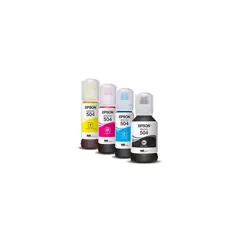 EPSON - Kit Tinta T504 Amarillo Cian Magenta Negro en Caja