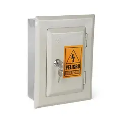 JORMEN - Tablero Empotrable Metal 8 Polos Riel-Din