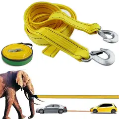 GENERICO - Faja Remolque Eslinga Ganchos Correa Tracción Recuperacion