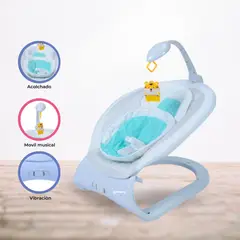 GENERICO - Silla MECEDORA MUSICAL CON VIBRADOR BAUNCER «3D»