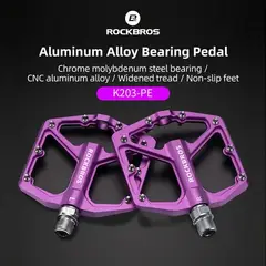 ROCKBROS - PEDAL DE ALUMINIO K203 MORADO