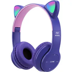GENERICO - Audifonos Inalámbricos RGB Gato - Morado
