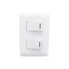 STECK - Interruptor Doble Simple 250V 10A Blanco