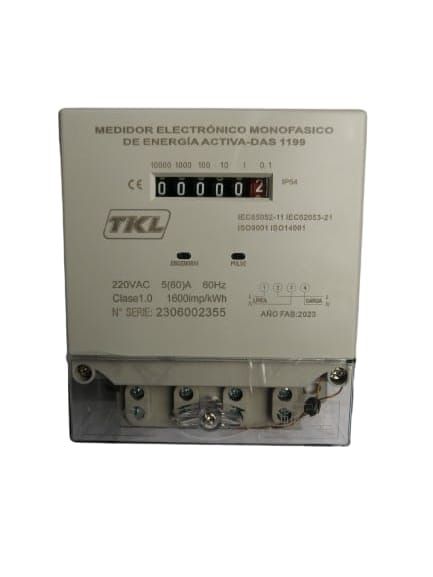 MEDIDOR ELECTRONICO MONOFASICO DE ENERGIA ACTIVA - TKL 60A