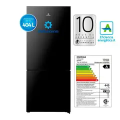 INDURAMA - Refrigeradora Ri-698N Negra No Frost 404 L