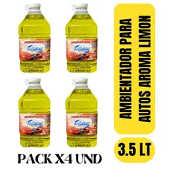 GENERAC - AMBIENTADOR PARA CARROS AROMA LIMON POR GALÓN 3.5 LTS