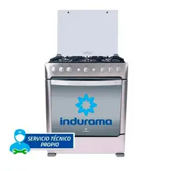 INDURAMA - COCINA INDURAMA PARMA ZAFIRO CROMA 6 QUEMADORES